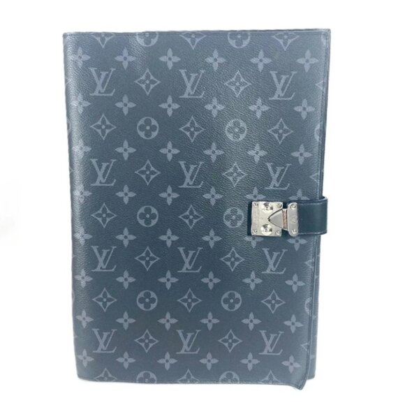 LOUIS VUITTON GI0273 MonogramEclipse Porto Document Frank GM bag pouch Clutch - Picture 1 of 15